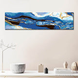 Malen nach Zahlen blau marmoriert