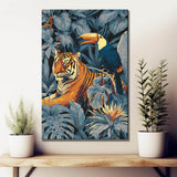 Painting by Numbers Animals Tiger Toucan Jungle