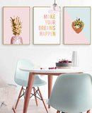 Malen nach Zahlen Erdbeere gold