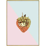 Malen nach Zahlen Erdbeere gold