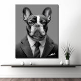 Grind nach Zahlen Hund Business schwarz weiss