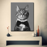 Grind nach Zahlen Katze schwarz weiss