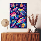 Grind nach Zahlen Tiere Flamingo Blumen