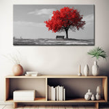 Grind nach Zahlen schwarz weiss Roter Baum