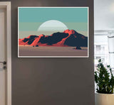 Malen nach Zahlen Berge Wüste