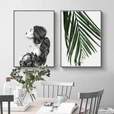 Malen nach Zahlen Frau im Blätterkleid