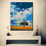 Malen nach Zahlen Einsamer Baum