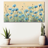 Grind nach Zahlen blaue Feldblumen