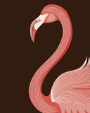 Paint by Numbers Flamingo Graphic