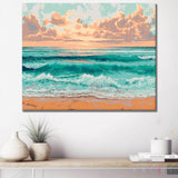 Painting by numbers panorama mountains