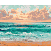 Painting by numbers panorama mountains