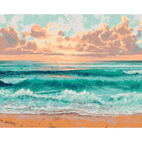 Painting by numbers panorama mountains