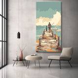 Malen nach Zahlen Steg zum See