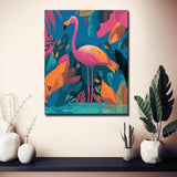 Paint by Numbers Flamingo Forest