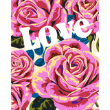 Malen nach Zahlen Blume Love