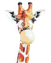 Grind nach Zahlen Kaugummi Giraffe