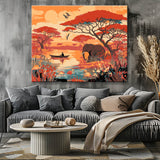 Painting by Numbers Africa People and Animals