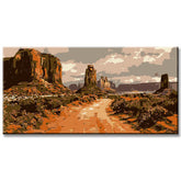 Malen nach Zahlen America Wild West Landscape