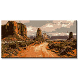 Malen nach Zahlen America Wild West Landscape