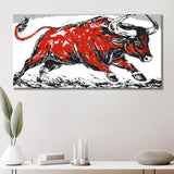 Malen nach Zahlen stier bulle