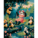 Have fun with your panda family