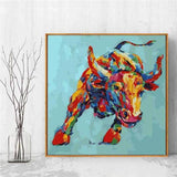 Malen nach Zahlen Bulle Moderne TierKunst