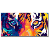 Painting by Numbers Tiger Eyes Modern Animal Art