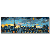 Malen nach Zahlen Panorama Sternennacht Paris