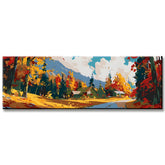 Painting by Numbers Panorama Autumn in Mountain Landscape I