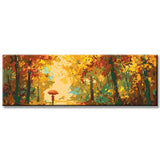 Malen nach Zahlen Panorama Herbstwald I