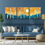 Malen nach Zahlen Tryptichon pano-076-3t