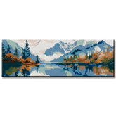 Painting by Numbers Panorama Mountain Lake in Autumn
