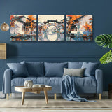 Malen nach Zahlen Tryptichon pano-083-3t