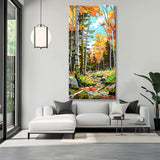 Malen nach Zahlen Panorama Wanderweg im Wald II