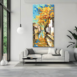 Malen nach Zahlen Panorama Bunter Herbsttag im Dorf II