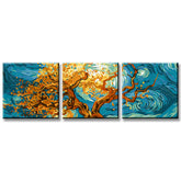 Malen nach Zahlen Tryptichon pano-147-3t