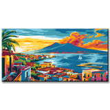 Painting by Numbers Panorama Evening Atmosphere on the Mediterranean II