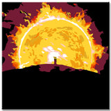 Malen nach Zahlen Gegen die Sonne