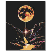 Malen nach Zahlen Mondschein