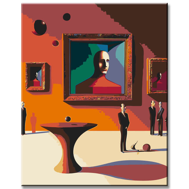 Malen nach Zahlen Quadro Curvo Gebogener Tisch