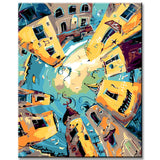 Malen nach Zahlen Strandspaß in der Stadt der Katzen