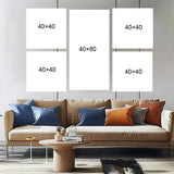 TierKunst als Bilderwand Lebendige LeinwandBilder von Tieren, 5-teilig