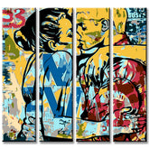 Malen nach Zahlen Streetart 4-teilig