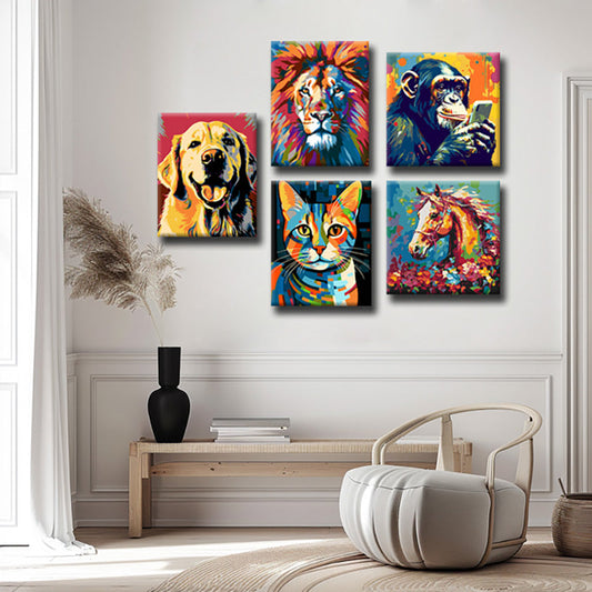 Personalisierte Malen nach Zahlen Motive für Zoos