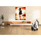 Malen nach Zahlen für Erwachsene Frau am Meer