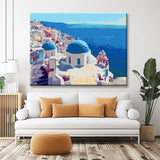 Paint by Numbers for Adults Santorini Greece