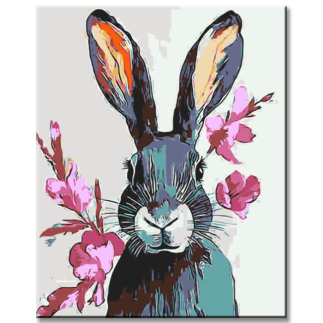 Malen nach Zahlen für Erwachsene Iris gelb