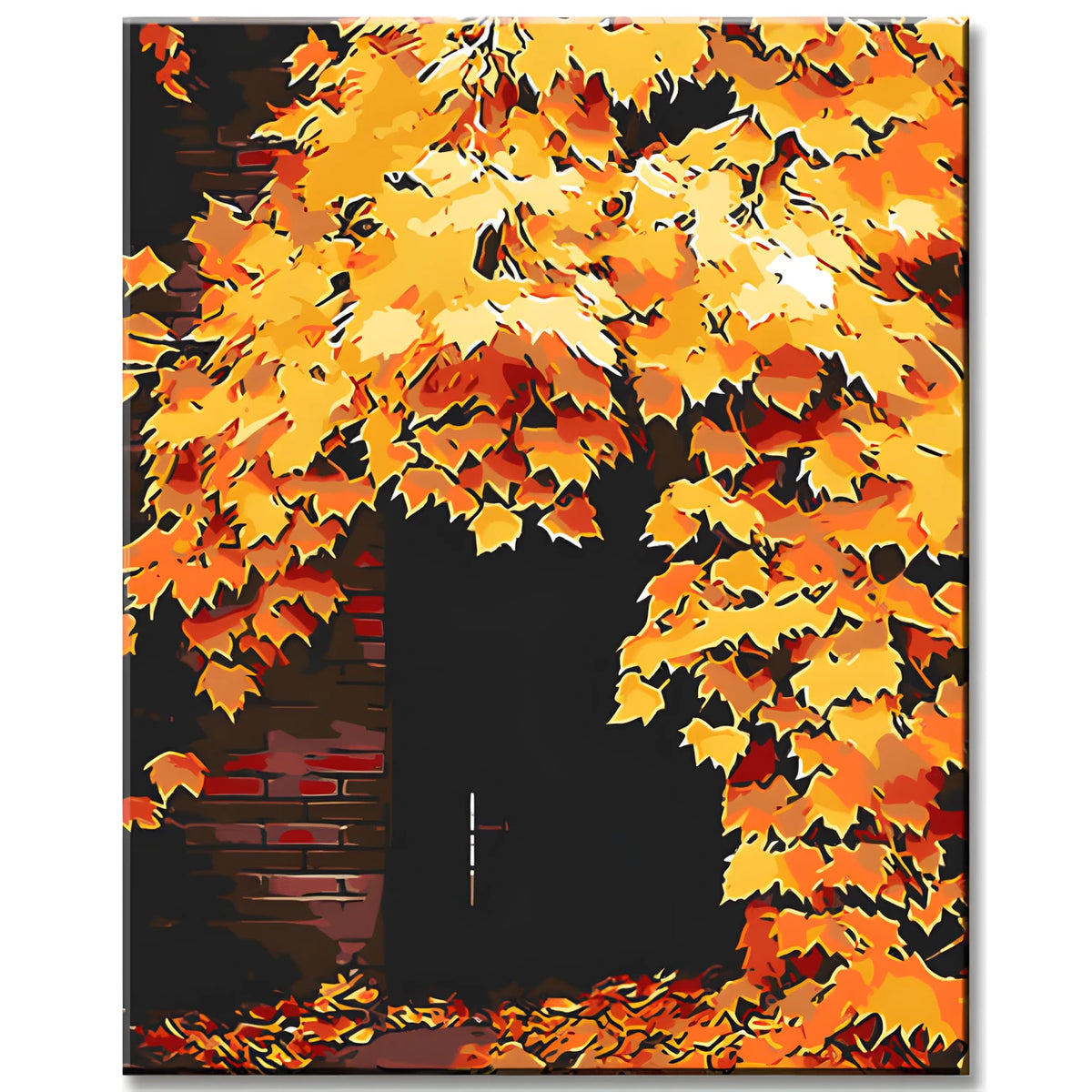 Grind nach Zahlen Rankpflanze Herbst
