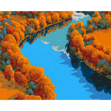 Malen nach Zahlen See von oben