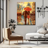 Painting by Numbers Pictures Lovers under Umbrella